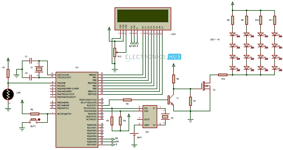 Auto Intensity Control of Street Lights using PIC Microcontroller
