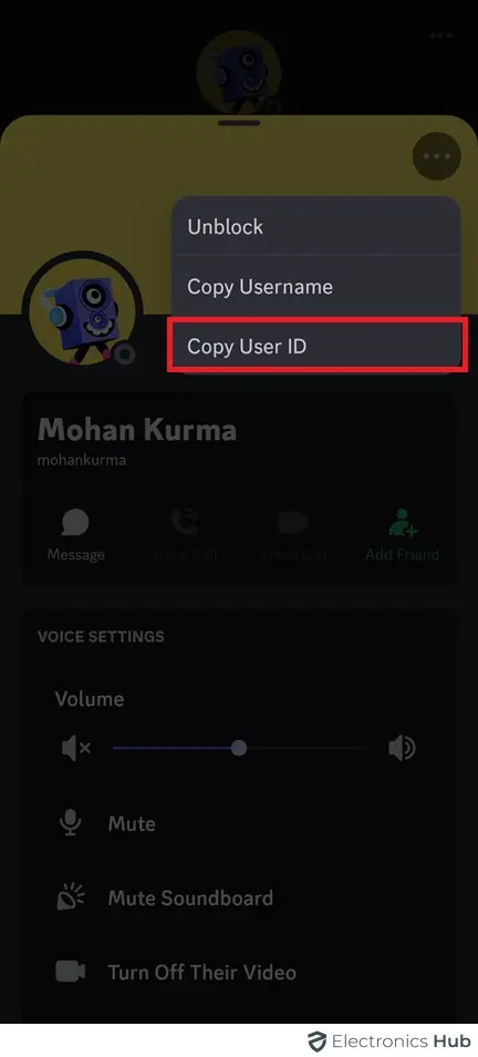 copy id-profile picture for discord