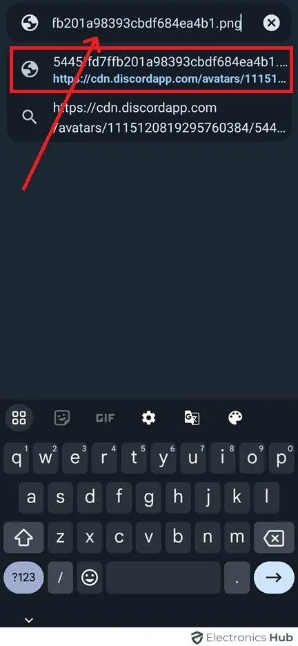 paste the URL-discord picture